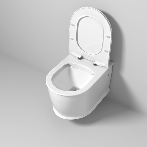 Унитаз подвесной безободковый Grossman Retro GR-4482MS с крышкой микролифт, белый матовый, Цвет производителя: белый матовый - 4 Унитаз подвесной безободковый Grossman Retro GR-4482MS с крышкой микролифт, белый матовый, Цвет производителя: белый матовый фото 4