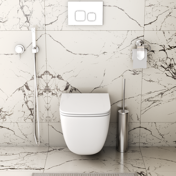 Унитаз подвесной безободковый Grossman GR-4497SQC с крышкой микролифт, белый глянцевый (Система смыва торнадо) - 4 Унитаз подвесной безободковый Grossman GR-4497SQC с крышкой микролифт, белый глянцевый (Система смыва торнадо) фото 4