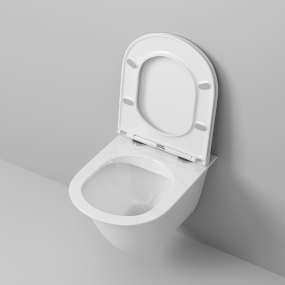 Унитаз подвесной безободковый Grossman GR-4412S с крышкой микролифт, белый глянцевый, Цвет производителя: белый глянцевый фото 4