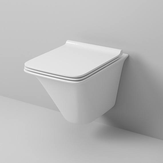 Унитаз подвесной безободковый Grossman GR-4413S с крышкой микролифт, белый глянцевый фото 2