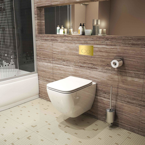 Унитаз подвесной безободковый Grossman GR-4447S с крышкой микролифт, белый глянцевый фото 5