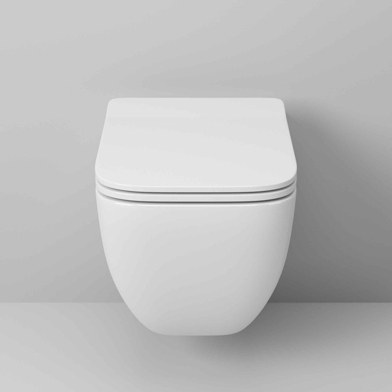 Унитаз подвесной безободковый Grossman GR-4447S с крышкой микролифт, белый глянцевый фото 3