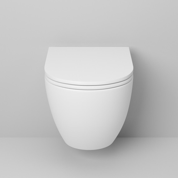 Унитаз подвесной безободковый Grossman Color GR-4455MS с крышкой микролифт, белый матовый - 3 Унитаз подвесной безободковый Grossman Color GR-4455MS с крышкой микролифт, белый матовый фото 3