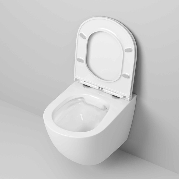 Унитаз подвесной безободковый Grossman GR-4455S с крышкой микролифт, белый глянцевый фото 7