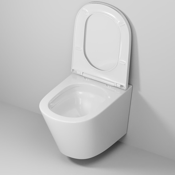 Унитаз подвесной безободковый Grossman GR-4403SQ с крышкой микролифт (Система смыва торнадо) - 8 Унитаз подвесной безободковый Grossman GR-4403SQ с крышкой микролифт (Система смыва торнадо) фото 8