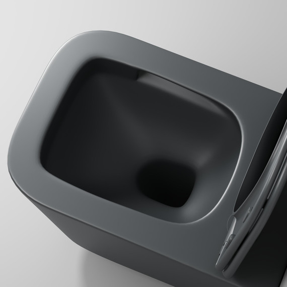 Унитаз подвесной безободковый Grossman GR-4404GMSQ с крышкой микролифт, серый матовый (Система смыва торнадо), Цвет производителя: серый матовый - 10 Унитаз подвесной безободковый Grossman GR-4404GMSQ с крышкой микролифт, серый матовый (Система смыва торнадо), Цвет производителя: серый матовый фото 10