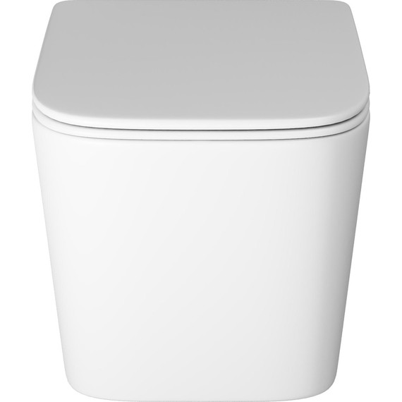 Унитаз подвесной безободковый Grossman GR-4404MSQ с крышкой микролифт, белый матовый (Система смыва торнадо), Цвет производителя: белый матовый - 3 Унитаз подвесной безободковый Grossman GR-4404MSQ с крышкой микролифт, белый матовый (Система смыва торнадо), Цвет производителя: белый матовый фото 3