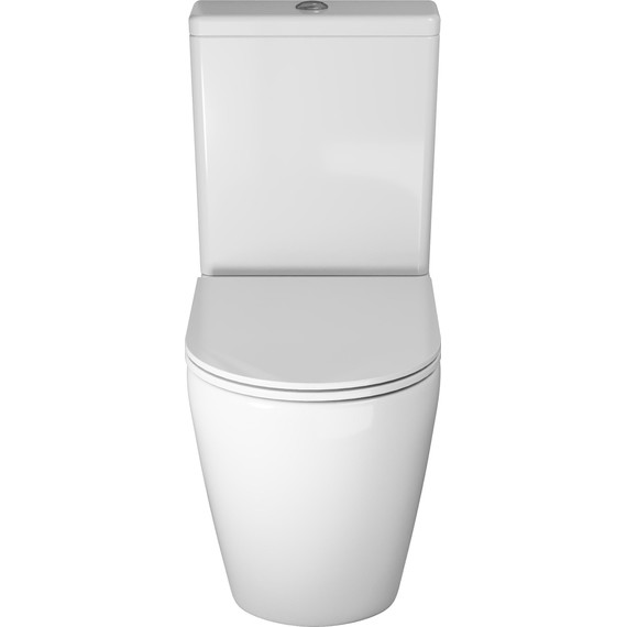 Унитаз-компакт безободковый Grossman GR-4407SQ с крышкой микролифт (Система смыва торнадо) фото 3