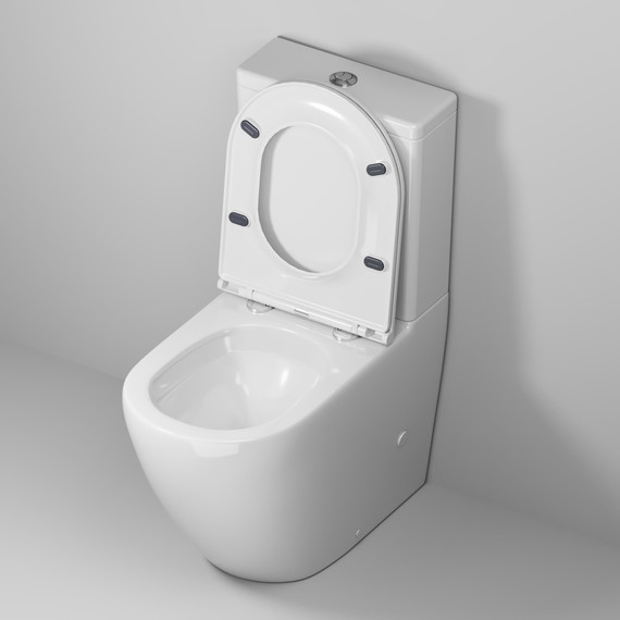 Унитаз-компакт безободковый Grossman GR-4407SQ с крышкой микролифт (Система смыва торнадо) фото 8