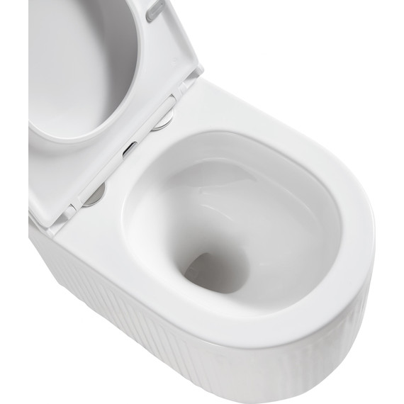 Унитаз подвесной безободковый Grossman GR-4408SQ с крышкой микролифт (Система смыва торнадо) фото 8