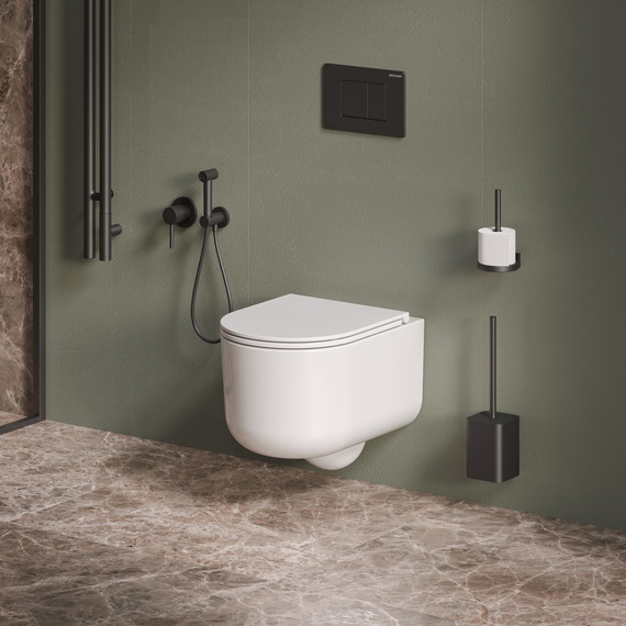 Унитаз подвесной безободковый Grossman GR-4416SQ с крышкой микролифт (Система смыва торнадо) фото 10