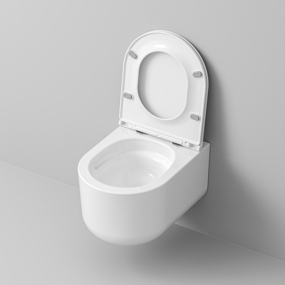 Унитаз подвесной безободковый Grossman GR-4416SQ с крышкой микролифт (Система смыва торнадо) фото 8