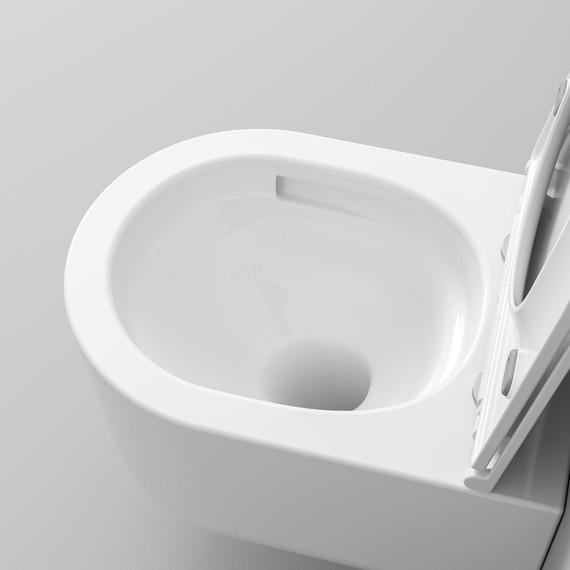 Унитаз подвесной безободковый Grossman GR-4416SQ с крышкой микролифт (Система смыва торнадо) фото 9