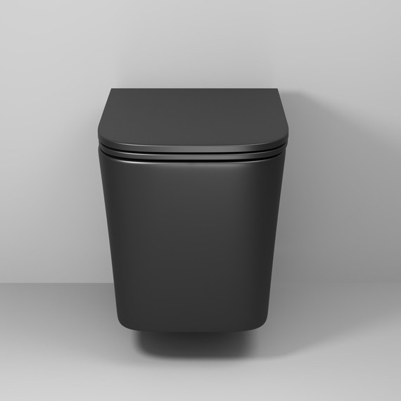 Унитаз подвесной безободковый Grossman GR-4441BMSQ с крышкой микролифт, чёрный матовый (Система смыва торнадо), Цвет производителя: чёрный матовый - 10 Унитаз подвесной безободковый Grossman GR-4441BMSQ с крышкой микролифт, чёрный матовый (Система смыва торнадо), Цвет производителя: чёрный матовый фото 10