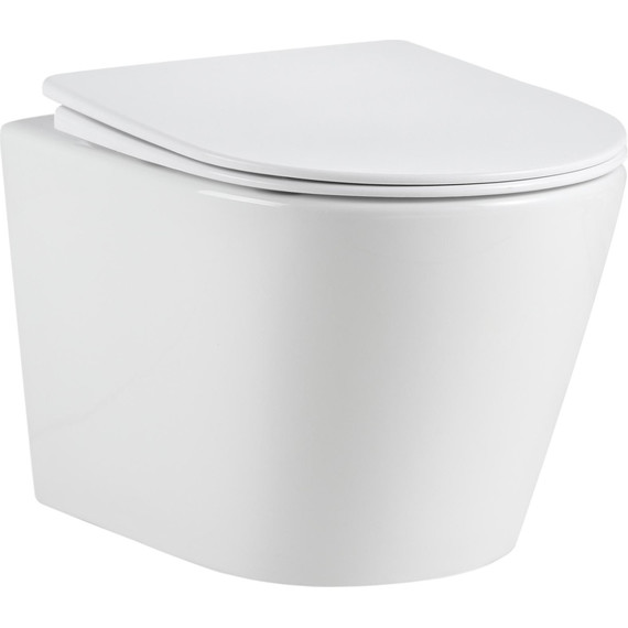 Унитаз подвесной безободковый Grossman GR-4477MSQ с крышкой микролифт, белый матовый (Система смыва торнадо), Цвет производителя: белый матовый - 11 Унитаз подвесной безободковый Grossman GR-4477MSQ с крышкой микролифт, белый матовый (Система смыва торнадо), Цвет производителя: белый матовый фото 11