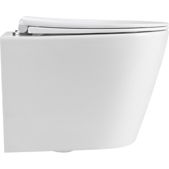 Унитаз подвесной безободковый Grossman GR-4477MSQ с крышкой микролифт, белый матовый (Система смыва торнадо), Цвет производителя: белый матовый - 12 Унитаз подвесной безободковый Grossman GR-4477MSQ с крышкой микролифт, белый матовый (Система смыва торнадо), Цвет производителя: белый матовый фото 12