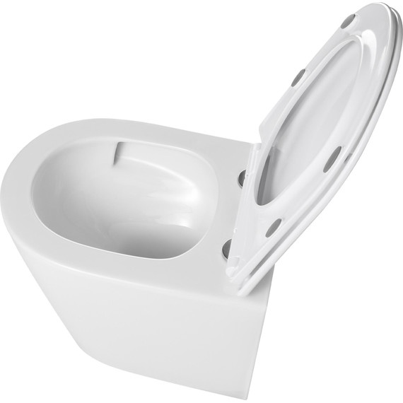 Унитаз подвесной безободковый Grossman GR-4477MSQ с крышкой микролифт, белый матовый (Система смыва торнадо), Цвет производителя: белый матовый - 15 Унитаз подвесной безободковый Grossman GR-4477MSQ с крышкой микролифт, белый матовый (Система смыва торнадо), Цвет производителя: белый матовый фото 15