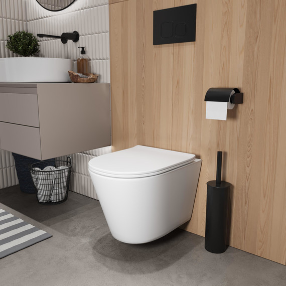 Унитаз подвесной безободковый Grossman GR-4477MSQ с крышкой микролифт, белый матовый (Система смыва торнадо), Цвет производителя: белый матовый - 10 Унитаз подвесной безободковый Grossman GR-4477MSQ с крышкой микролифт, белый матовый (Система смыва торнадо), Цвет производителя: белый матовый фото 10