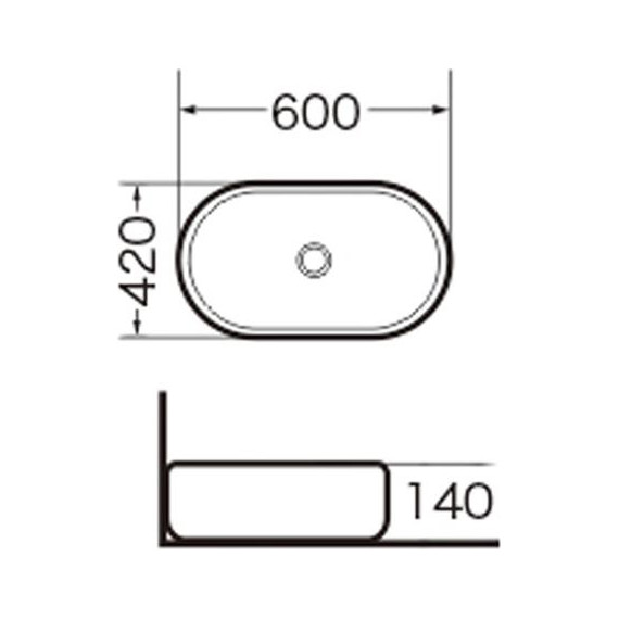 Раковина-чаша Grossman 60 см GR-3015 фото 4