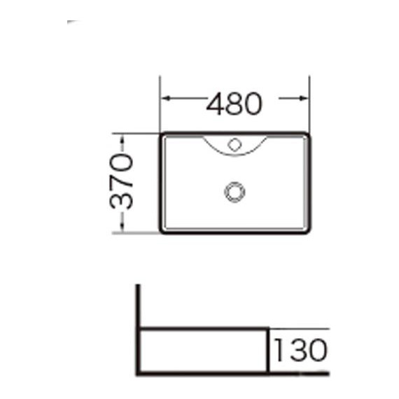 Раковина-чаша Grossman 48 см GR-3017 фото 4