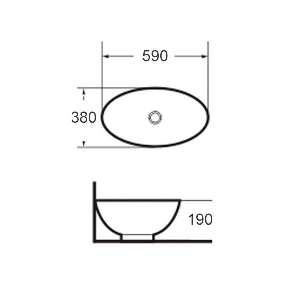 Раковина-чаша Grossman 59 см GR-3022 фото 4