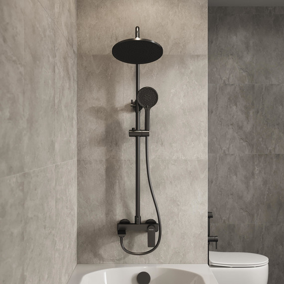 Душевая стойка Grossman Galaxy 500.K35.01.420, графит, Цвет производителя: графит фото 4