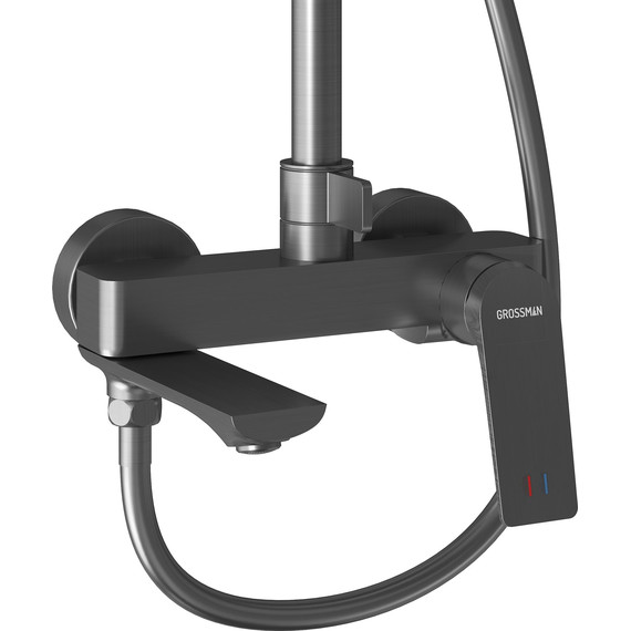 Душевая стойка Grossman Galaxy 500.K35.01.420, графит, Цвет производителя: графит фото 7