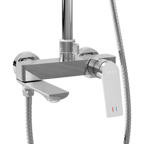 Душевая стойка Grossman Cosmo 500.K35.02.100, Цвет производителя: хром - 7 Душевая стойка Grossman Cosmo 500.K35.02.100, Цвет производителя: хром фото 7