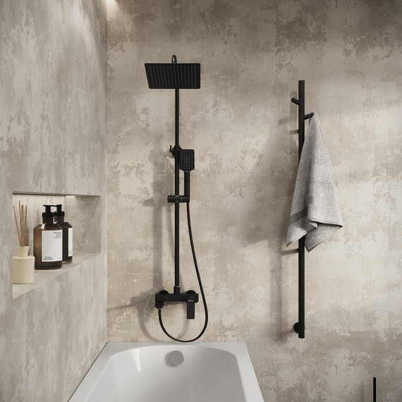 Душевая стойка Grossman Cosmo 500.K35.02.210, чёрный, Цвет производителя: чёрный - 4 Душевая стойка Grossman Cosmo 500.K35.02.210, чёрный, Цвет производителя: чёрный фото 4