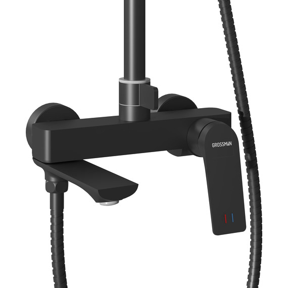 Душевая стойка Grossman Cosmo 500.K35.02.210, чёрный, Цвет производителя: чёрный - 7 Душевая стойка Grossman Cosmo 500.K35.02.210, чёрный, Цвет производителя: чёрный фото 7