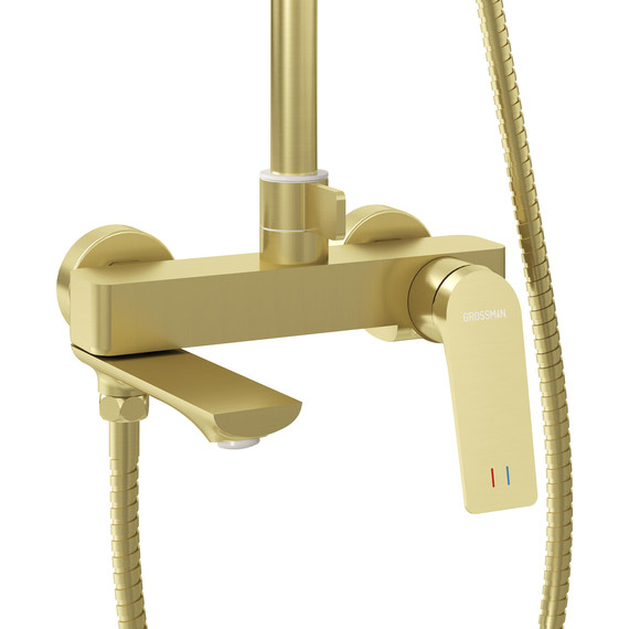 Душевая стойка Grossman Cosmo 500.K35.02.320, золото, Цвет производителя: золото - 7 Душевая стойка Grossman Cosmo 500.K35.02.320, золото, Цвет производителя: золото фото 7