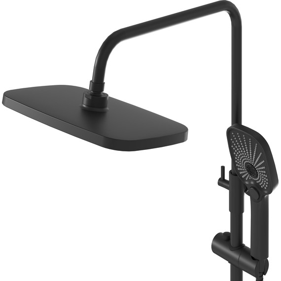Душевая стойка Grossman Pragma 500.K35.03.210, чёрный, Цвет производителя: чёрный - 8 Душевая стойка Grossman Pragma 500.K35.03.210, чёрный, Цвет производителя: чёрный фото 8