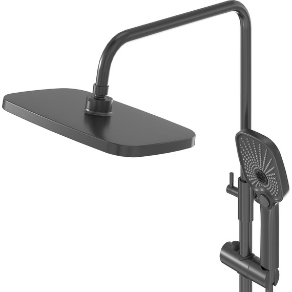Душевая стойка Grossman Pragma 500.K35.03.420, графит, Цвет производителя: графит - 8 Душевая стойка Grossman Pragma 500.K35.03.420, графит, Цвет производителя: графит фото 8