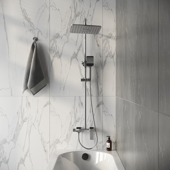 Душевая стойка Grossman Style 500.K35.05.100, Цвет производителя: хром - 4 Душевая стойка Grossman Style 500.K35.05.100, Цвет производителя: хром фото 4