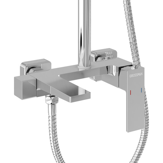 Душевая стойка Grossman Style 500.K35.05.100, Цвет производителя: хром - 7 Душевая стойка Grossman Style 500.K35.05.100, Цвет производителя: хром фото 7