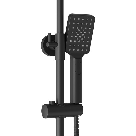 Душевая стойка Grossman Style 500.K35.05.210, чёрный, Цвет производителя: чёрный - 6 Душевая стойка Grossman Style 500.K35.05.210, чёрный, Цвет производителя: чёрный фото 6