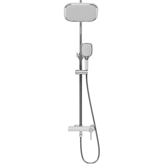 Душевая стойка Grossman Alba 500.K35.06.100/000, белый, Цвет производителя: белый - 3 Душевая стойка Grossman Alba 500.K35.06.100/000, белый, Цвет производителя: белый фото 3