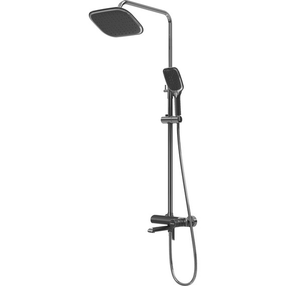 Душевая стойка Grossman Alba 500.K35.06.100/210, чёрный, Цвет производителя: чёрный - 2 Душевая стойка Grossman Alba 500.K35.06.100/210, чёрный, Цвет производителя: чёрный фото 2