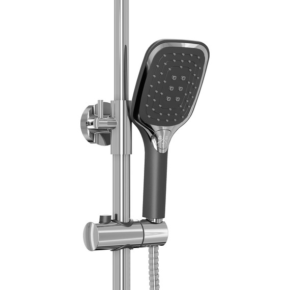 Душевая стойка Grossman Alba 500.K35.06.100/210, чёрный, Цвет производителя: чёрный - 6 Душевая стойка Grossman Alba 500.K35.06.100/210, чёрный, Цвет производителя: чёрный фото 6