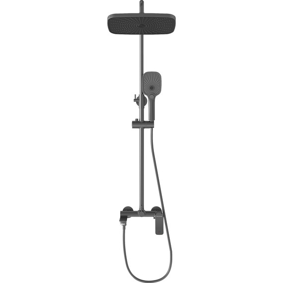 Душевая стойка Grossman Advans 500.K35.09.420, графит, Цвет производителя: графит - 3 Душевая стойка Grossman Advans 500.K35.09.420, графит, Цвет производителя: графит фото 3