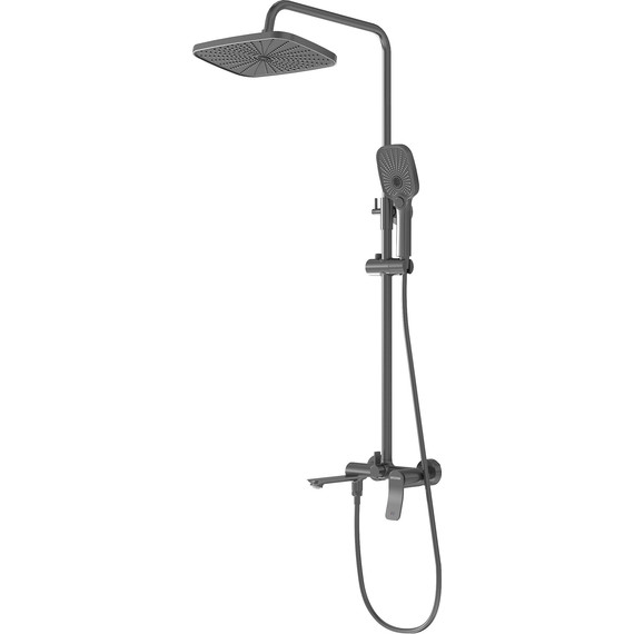 Душевая стойка Grossman Advans 500.K35.09.420, графит, Цвет производителя: графит - 2 Душевая стойка Grossman Advans 500.K35.09.420, графит, Цвет производителя: графит фото 2