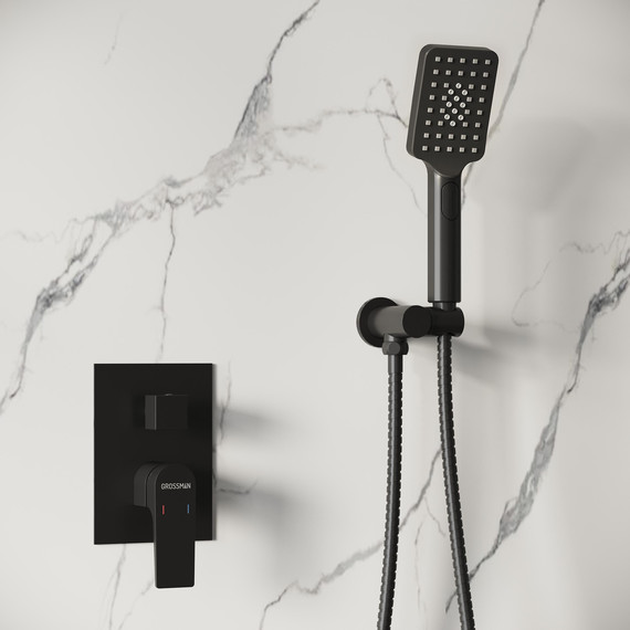 Душевая система для ванны Grossman Classic 501.K35.04.210, чёрный, Цвет производителя: чёрный - 5 Душевая система для ванны Grossman Classic 501.K35.04.210, чёрный, Цвет производителя: чёрный фото 5