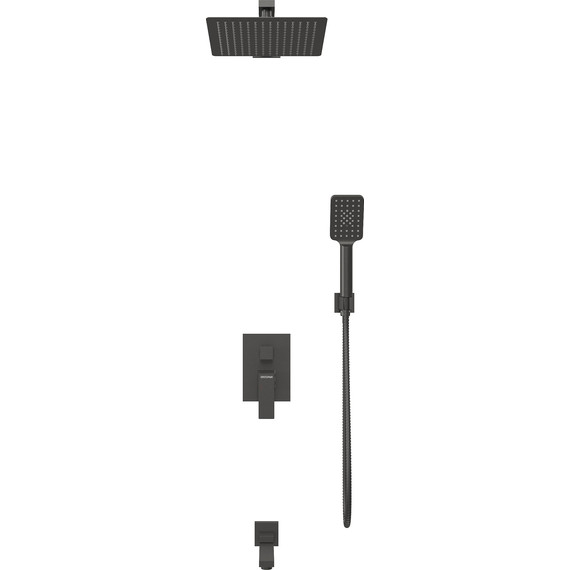 Душевая система для ванны Grossman Style 501.K35.05.210, чёрный, Цвет производителя: чёрный - 3 Душевая система для ванны Grossman Style 501.K35.05.210, чёрный, Цвет производителя: чёрный фото 3