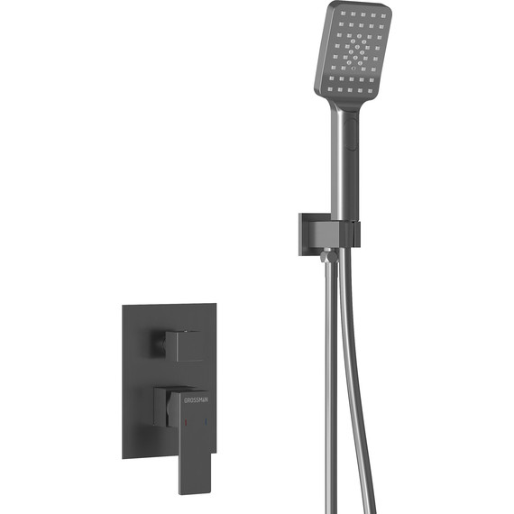 Душевая система для ванны Grossman Style 501.K35.05.420, графит, Цвет производителя: графит - 7 Душевая система для ванны Grossman Style 501.K35.05.420, графит, Цвет производителя: графит фото 7