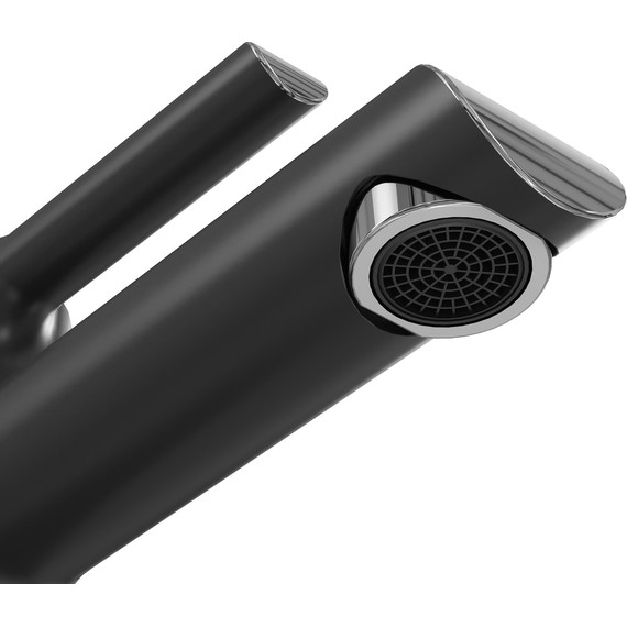 Смеситель для раковины Grossman Alba 510.K35.06.100/210, хром/чёрный, Цвет производителя: чёрный фото 4