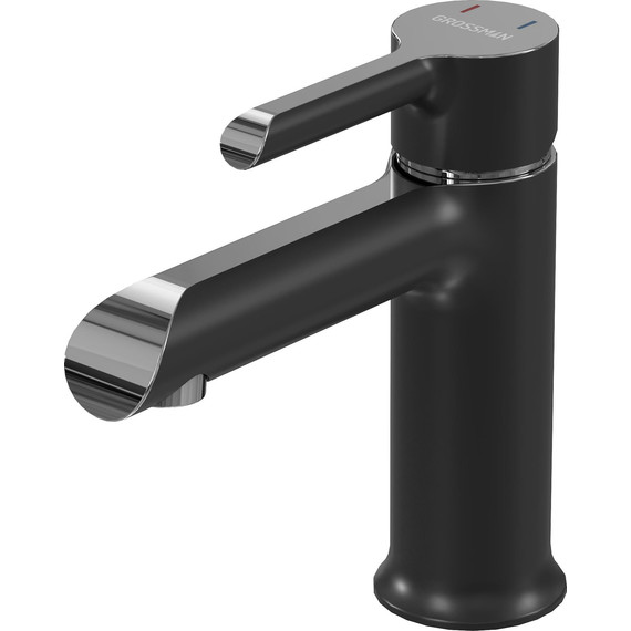 Смеситель для раковины Grossman Alba 510.K35.06.100/210, хром/чёрный, Цвет производителя: чёрный фото 2