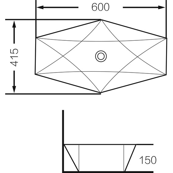 Раковина-чаша Grossman 60 см GR-3030 фото 4