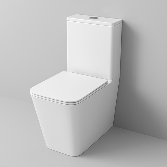 Унитаз-компакт безободковый Grossman GR-4418MSQ с крышкой микролифт, белый матовый (Система смыва торнадо), Цвет производителя: белый матовый фото 6