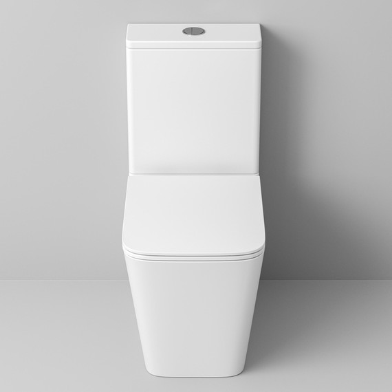 Унитаз-компакт безободковый Grossman GR-4418MSQ с крышкой микролифт, белый матовый (Система смыва торнадо), Цвет производителя: белый матовый фото 7