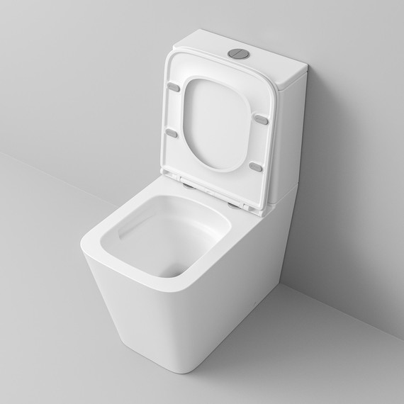 Унитаз-компакт безободковый Grossman GR-4418MSQ с крышкой микролифт, белый матовый (Система смыва торнадо), Цвет производителя: белый матовый фото 8